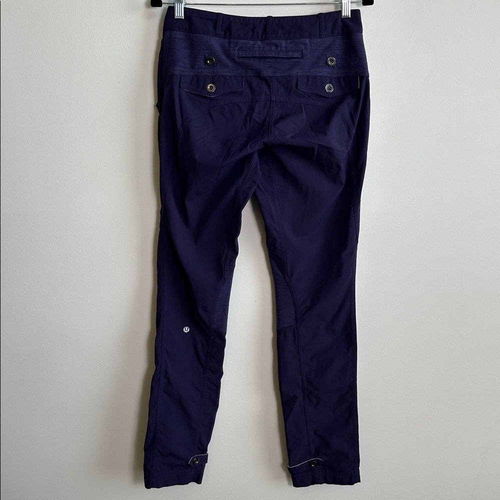 LuLuLemon Womens Low Rise Breathable Cycling Athleisure Active Pants 6 Purple - Picture 5 of 12